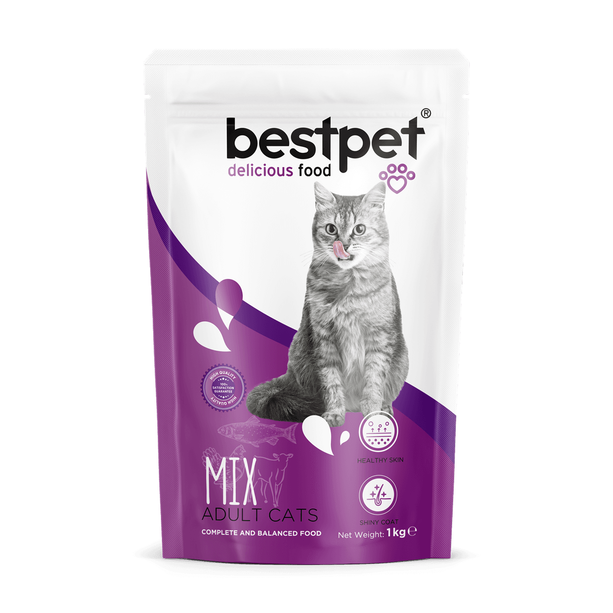 BestPet Adult Cat Mix Chicken, Lamb & Fish Dry Food 1kg