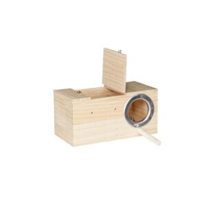 Alternative view of Bird Nesting Box – Wood Breeding House (1pc)