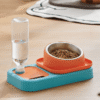 2 in 1 Pet Food and Water Bowl Set with Stainless Steel Top