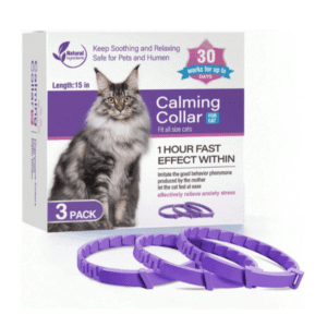3-Pack Calming Collars for Cats & Kittens – Adjustable Pheromone Breakaway Collars for Stress & Anxiety Relief