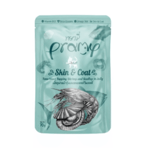 Pramy Adult Cat Skin & Coat Tuna and Shrimp in Jelly 70g