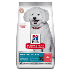 Hill’s Science Plan Hypoallergenic Small & Mini Adult Dog Food with Salmon – 1.5kg