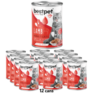 BestPet Cat Wet Food with Lamb in Gravy - 400g x 12 Cans