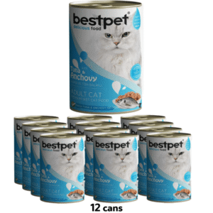 BestPet Cat Wet Food with Tuna & Anchovy in Gravy - 400g x 12 Cans