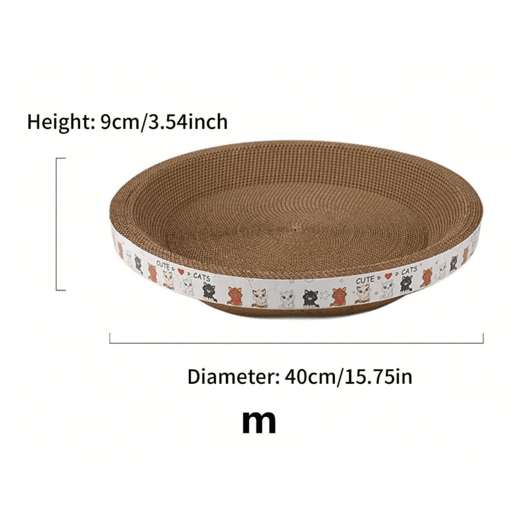 Cat Scratching Board - Bowl or Oval Shaped