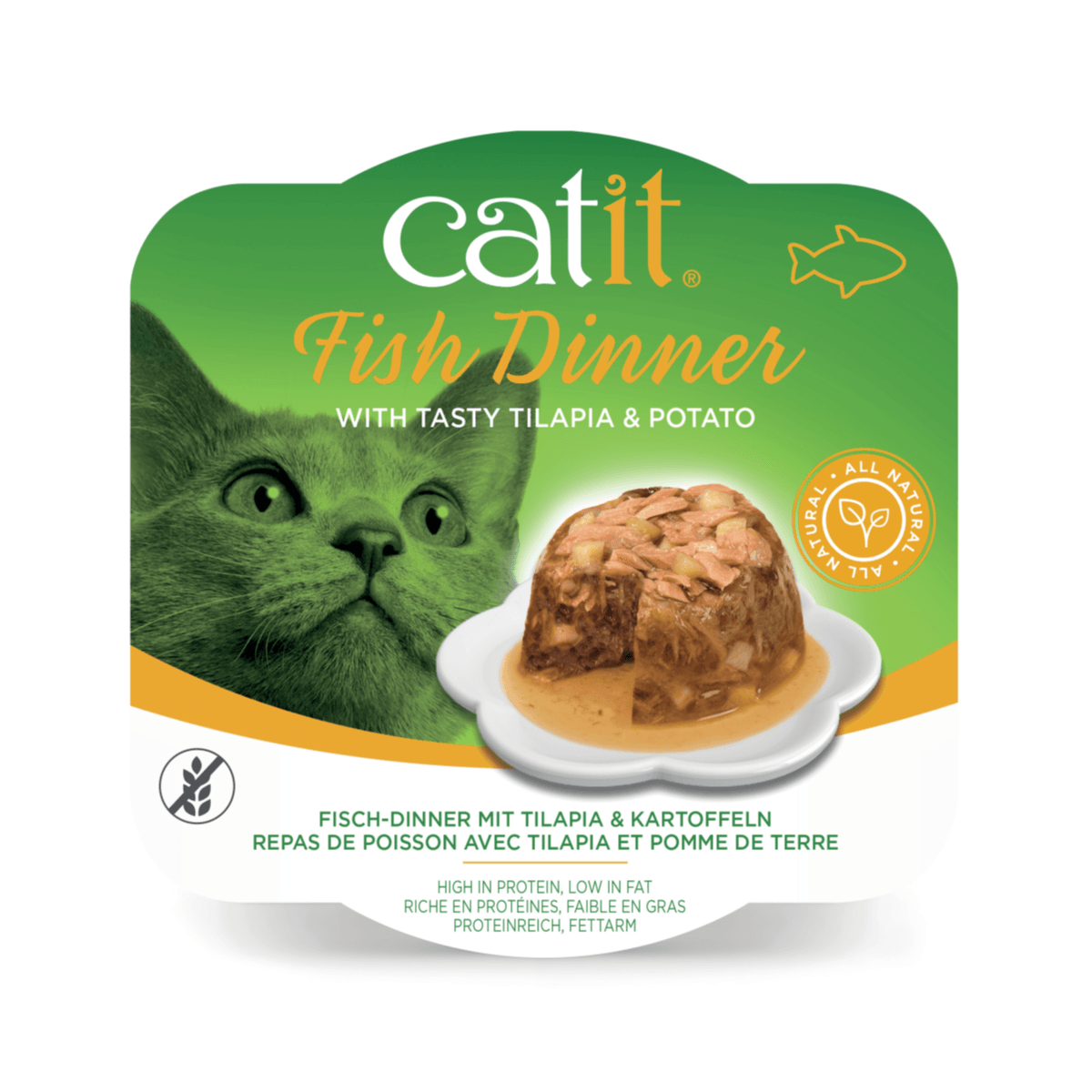 Catit Fish Dinner, Tilapia & Potato - 80 g