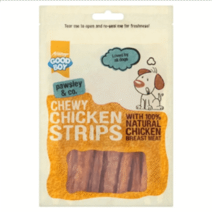 Chewy Chicken Strips - 100G dog treats