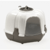Corner Cat Litter Box 54 x 40 x 55 cmGrey White