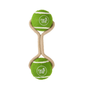 Dog Tennis Ball Rope Toy Double Meadow