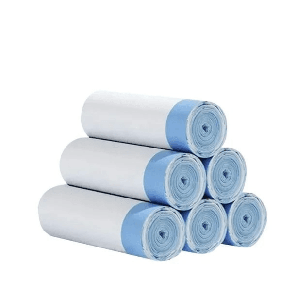 Durable Plastic Waste Bag Rolls (5-Pack) for Automatic Litter Boxes