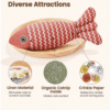 Interactive Catnip Fish Toy for Cats Soft Chewable Fish