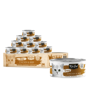 Kit Cat Gravy Canned Food (Chicken & Beef) - 24 Cans