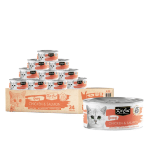Kit Cat Gravy Canned Food (Chicken & Salmon) - 24 Cans