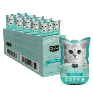 Kit Cat Petite Pouch Cat Wet Food - Chicken & Saba - 70g x 24 Pouches