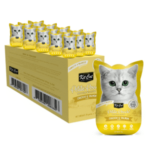 Kit Cat Petite Pouch Cat Wet Food - Chicken & Salmon - 70g x 24 Pouches