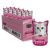 Kit Cat Petite Pouch Cat Wet Food Tuna Beef 70g x 24 Pouches