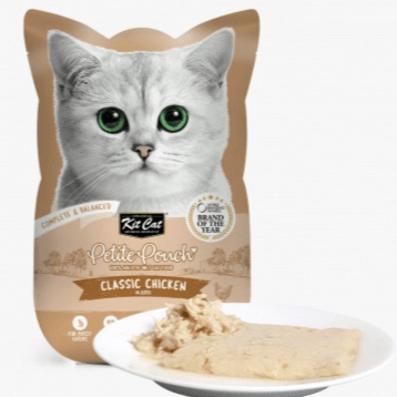 Kit Cat Petite Pouch Complete & Balanced Classic Chicken Cat Food in Aspic