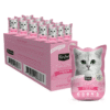 Kit Cat Petite Pouch Complete Balanced Kitten Chicken Cat Food in Aspic 24 Pouches