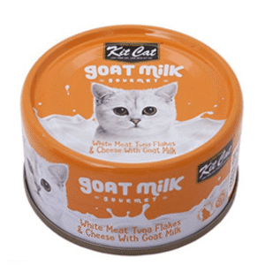 Kit Cat White Meat Tuna Flakes & Cheese Cat Food with Goat Milk