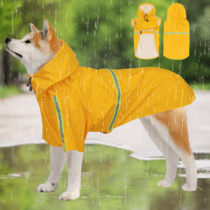 Reflective Dog Raincoat with Hood