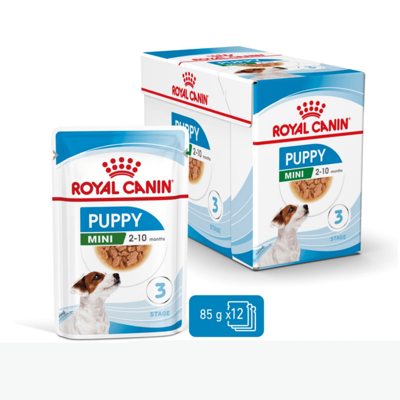 Royal Canin Size Health Nutrition Mini Puppy Wet Food - Pouches 12 x 85g