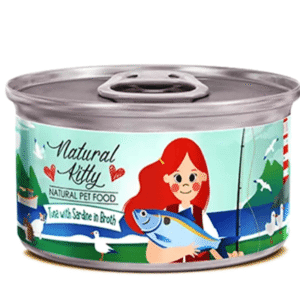 Natural Kitty Tuna With Sardine In Broth 80g - Cat Wet Food