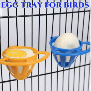 2PCS Bird Nesting Egg Cups - Hanging Food Bowls for Parrots, Parakeets & Cockatiels