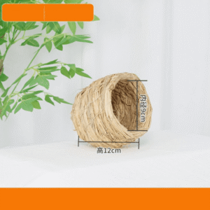 Natural Grass Bird Toy Nesting Hut - Small Size 12x9cm