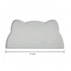 Silicone Waterproof Anti Slip and Leak Proof Pet Food Tray Mat Dark Gray