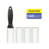 Super Sticky Pet Hair Remover Lint Roller 80160 Sheets with Handle 4 Refills