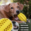 Tough Rubber Dog Chew Ball – Interactive Teeth Cleaning Toy Treat Dispenser