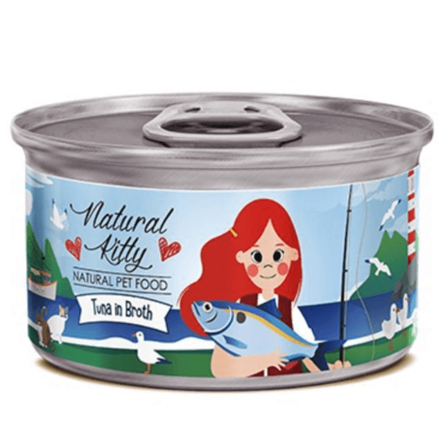 Tuna In Broth Natural Kitty 80 G Can Cat Food