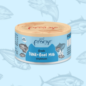 Pramy Tuna Topping Tuna and Goat Milk for Growth Cat Can 80g