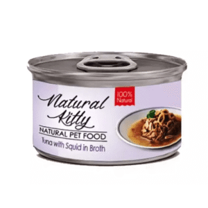 Natural Kitty Tuna With Squid In Broth 80g - Cat Wet Food