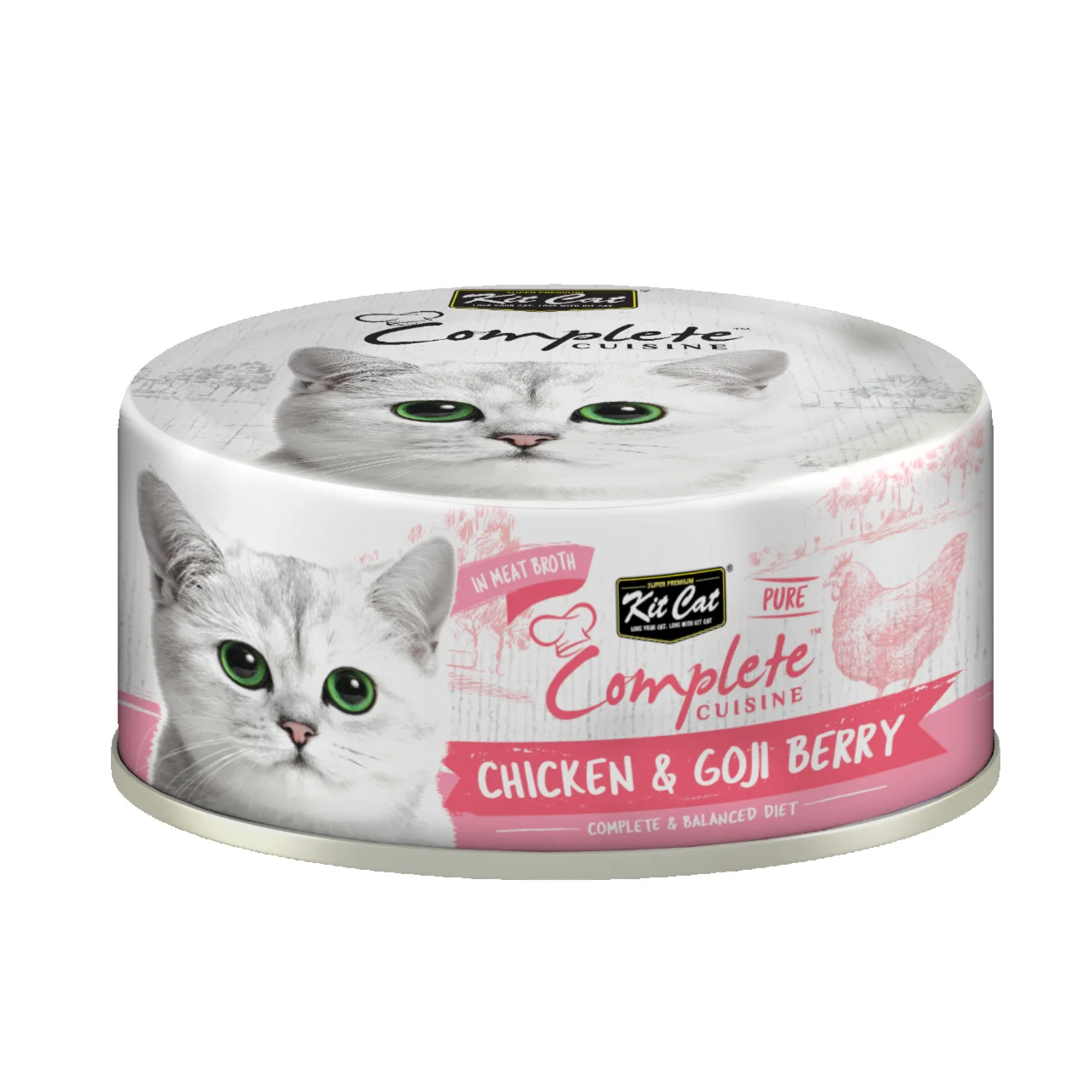 Kit Cat Complete Cuisine Chicken & Goji Berry Wet Cat Food – 70 g