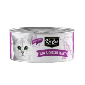 Kit Cat Deboned Tuna & Chicken Heart Toppers Wet Cat Food – 80g