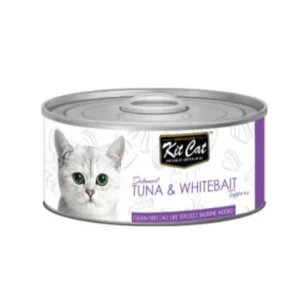 Kit Cat Deboned Tuna & Whitebait Toppers Wet Cat Food – 80g