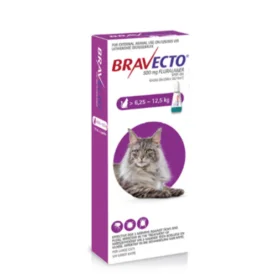 Bravecto Spot-On Solution for Cats (1.79ml, >6.25–12.5kg) – Flea & Tick Protection