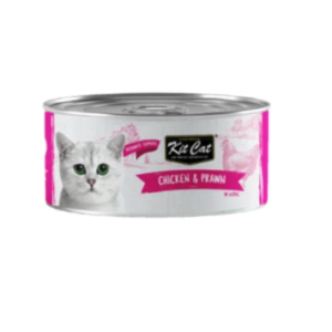 Kit Cat Deboned Chicken & Prawn Toppers Wet Cat Food – 80g