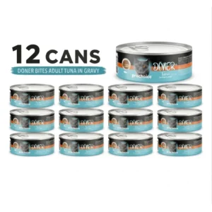 ProChoice Doner Bites Adult Tuna in Gravy Wet Cat Food 12 × 70 g Cans