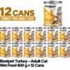 Bestpet Wet Cat Food Turkey in Gravy- 400 g x 12 cans