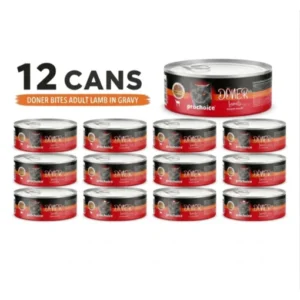 ProChoice Doner Bites Adult Lamb in Gravy Wet Cat Food 12 × 70 g Cans